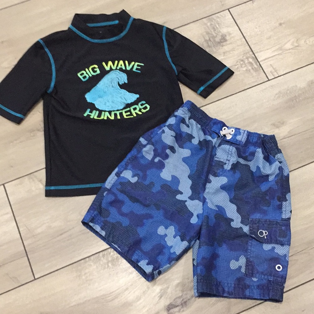 Op / Cherokee Toddler Boy Swim Shorts And Top